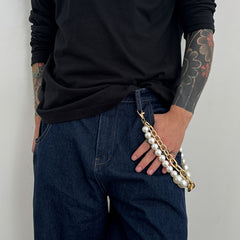 Big Pearl Wallet Chain 