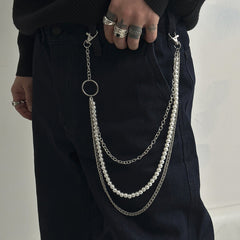 3 Layers Womens Pants Chain - iChainWallets