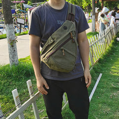 Canvas Large Sling Backpack - Full View