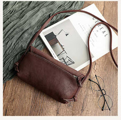 Cute Tan Leather Small Crossbody bag for Women Leather Small Shoulder Bag for Women