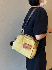 Canvas Convertible Crossbody Bag Handbag With outside Pocket Green Canvas Convertible Backpack Shoulder Bag - Feltify