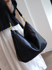 Vintage Coffee Leather Shoulder Tote Women Crossbody Tote Onthego Shoulder Bag for Women