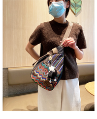 Womens Boho Sling Bag Canvas Embroidery Sling Backpack Canvas Crossbody Backpack - Feltify