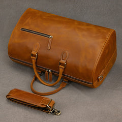 Large Leather Weekender Bag for Men Vintage Leather Weekend Bag for Men - iwalletsmen