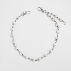 Silver Beaded Wallet Chain for Women Womens Wallet Chain - iChainWallets