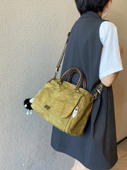 Light Green Convertible Canvas Handbag Crossbody Bag Canvas Convertible Backpack Shoulder Bag - Feltify
