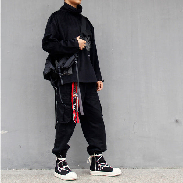 Paisley Bandana Pants Chain Kerchief Trousers Chain Biker Headscarf Jeans Chain Pants Chain