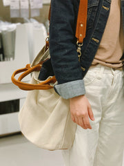 Canvas Handbag Womens Canvas Shoulder Tote Bag for Men