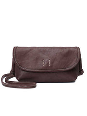 Cute Coffee Leather Small Crossbody bag for Women Leather Small Shoulder Bag for Women