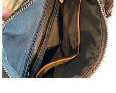 Boho Handbag Boho Crossbody Bag Black Gray Canvas Ladies Handbags Canvas Boho Shoulder Bag - Feltify