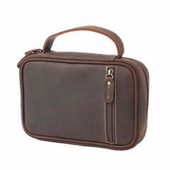 Leather Mini Briefcase ipad Mini Briefcase for Men Mini Briefcase Bag Leather - iwalletsmen