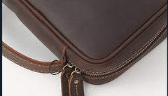 Leather Mini Briefcase ipad Mini Briefcase for Men Mini Briefcase Bag Leather - iwalletsmen