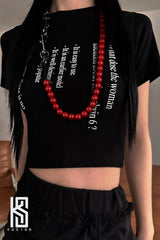 Wooden Beaded Wallet Chain Ball Wallet Chain Red Wallet Chain for Women - iChainWallets