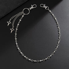 Mens Stars Biker Wallet Chain Stars Cool Wallet Chain - iChainWallets
