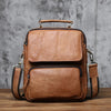 Cool Leather Brown Small Mens Messenger Bag Vintage Shoulder Bag  for Men - EverHandmade