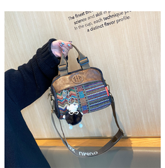 Canvas Small Boho Handbag Small Boho Crossbody Bag Embroidery Boho Shoulder Bag - Feltify
