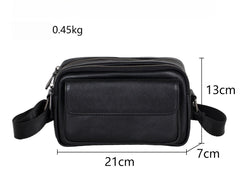 Mens Small Leather Crossbody Bag - iwalletsmen