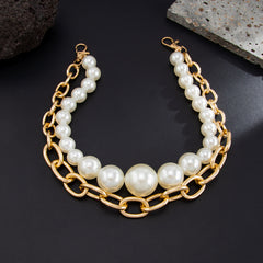 Big Pearl Wallet Chain Large Double Wallet Chain - iChainWallets