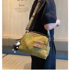 Canvas Convertible Crossbody Bag Handbag With outside Pocket Green Canvas Convertible Backpack Shoulder Bag - Feltify
