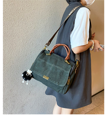 Light Green Convertible Canvas Handbag Crossbody Bag Canvas Convertible Backpack Shoulder Bag - Feltify