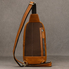 Leather Chest Bag for Men 