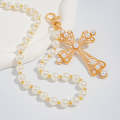 Pearl Gold Wallet Chain Womens Wallet Chain - iChainWallets