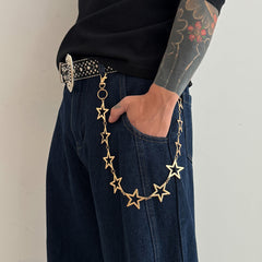 Stars Biker Wallet Chain - iChainWallets