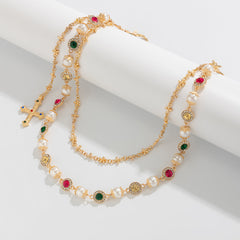 Pearl Wallet Chain for Women Gold Wallet Chain Womens Wallet Chain - iChainWallets