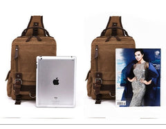Canvas Large Sling Bag for Big Guys
