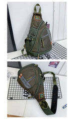 Leather Sling Backpack - Full View