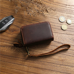 car key wallet​ Leather Key Holder Wallet Mens Leather CarKey Fob Wallet Zipper Leather Key Wallet car key car​