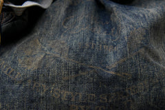 Blue Denim Tote Handbag Denim Tote Bag Distressed Denim Tote Shoulder Bag - Feltify