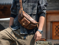 Mens Leather Waist Pack
