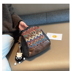 Boho Canvas Small Shell Shoulder Bag Embroidery Canvas Small Boho Crossbody Bag - Feltify