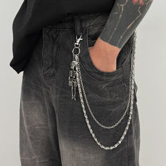 Skull Cool Wallet Chain Double Wallet Chain - iChainWallets
