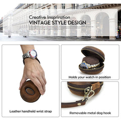 Leather Watch Travel Case - iwalletsmen