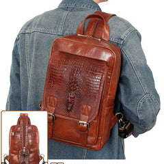 Sling Bag for Big Man - Leather Large Sling Backpack - Large Leather Sling Bag for Big Guys
