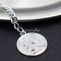 Pearl Wallet Chain Womens Double Wallet Chain Beaded Wallet Chain for Women - iChainWallets