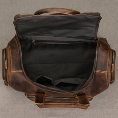 Large Leather Duffle Bag 16L Mens Leather Weekend Bag 