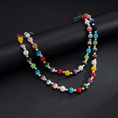 Colorful Diamond Beaded Wallet Chain 