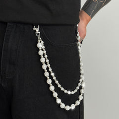 Diamond Wallet Chain Beaded Wallet Chain for Men - iChainWallets