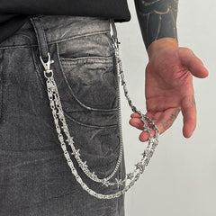 3 Layers Biker Wallet Chain - iChainWallets