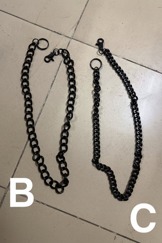 Black Chain for Wallet Long Black Wallet Chain Cool Black Biker Wallet Chain 