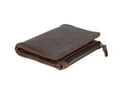 Mens Wallet with Coin Purse Billfold Leather Billfold with Coin Pocket - iwalletsmen