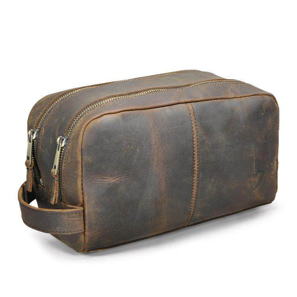 Double Zipper Toiletry Bag for Men - iwalletsmen