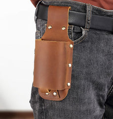 Leather Water Bottle Belt Holder Pouch Leather Drink Bottle Belt Holder Leather Belt Water Bottle Holder - iwalletsmen