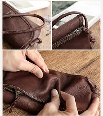 Cute Brown Leather Small Crossbody bag for Women Leather Small Shoulder Bag for Women