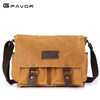 Waxed Canvas Messenger Bags for men Vintage Shoulder Bag for men
