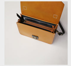 Handmade Womens Green Leather Cube Satchel Purse Womens School Shoulder Bag for Ladies