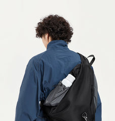 Black Travel Large Sling Bag For Big Men